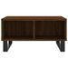 Table basse chêne marron 60x60x30 cm bois d'ingénierie - Photo n°4