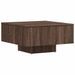 Table basse Chêne marron 60x60x31,5 cm Bois d'ingénierie - Photo n°2