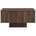 Table basse Chêne marron 60x60x31,5 cm Bois d'ingénierie - Photo n°5