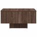 Table basse Chêne marron 60x60x31,5 cm Bois d'ingénierie - Photo n°6