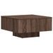 Table basse Chêne marron 60x60x31,5 cm Bois d'ingénierie - Photo n°7