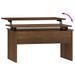 Table basse Chêne marron 80x50,5x41,5 cm Bois d'ingénierie - Photo n°6