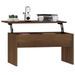 Table basse Chêne marron 80x50,5x41,5 cm Bois d'ingénierie - Photo n°7