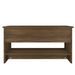 Table basse Chêne marron 80x50x40 cm Bois d'ingénierie - Photo n°6