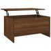 Table basse Chêne marron 80x55,5x41,5 cm Bois d'ingénierie - Photo n°2