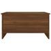 Table basse Chêne marron 80x55,5x41,5 cm Bois d'ingénierie - Photo n°4