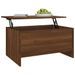 Table basse Chêne marron 80x55,5x41,5 cm Bois d'ingénierie - Photo n°6