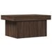 Table basse chêne marron 80x55x40 cm bois d'ingénierie - Photo n°2