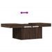 Table basse chêne marron 80x55x40 cm bois d'ingénierie - Photo n°9