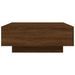 Table basse chêne marron 80x80x31 cm bois d'ingénierie - Photo n°6