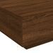 Table basse chêne marron 80x80x31 cm bois d'ingénierie - Photo n°8