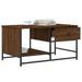 Table basse chêne marron 85,5x51x45 cm bois d'ingénierie - Photo n°4