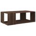 Table basse chêne marron 89,5x48x30 cm bois d'ingénierie - Photo n°2