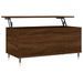 Table basse Chêne marron 90x44,5x45 cm Bois d'ingénierie - Photo n°1