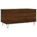 Table basse Chêne marron 90x44,5x45 cm Bois d'ingénierie - Photo n°5