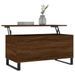 Table basse Chêne marron 90x44,5x45 cm Bois d'ingénierie - Photo n°3