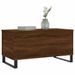 Table basse Chêne marron 90x44,5x45 cm Bois d'ingénierie - Photo n°4