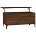 Table basse Chêne marron 90x44,5x45 cm Bois d'ingénierie - Photo n°1