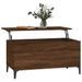 Table basse Chêne marron 90x44,5x45 cm Bois d'ingénierie - Photo n°5