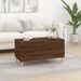 Table basse Chêne marron 90x44,5x45 cm Bois d'ingénierie - Photo n°3