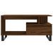 Table basse Chêne marron 90x49x45 cm Bois d'ingénierie - Photo n°5