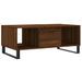 Table basse Chêne marron 90x50x36,5 cm Bois d'ingénierie - Photo n°1