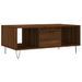 Table basse Chêne marron 90x50x36,5 cm Bois d'ingénierie - Photo n°1