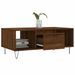 Table basse Chêne marron 90x50x36,5 cm Bois d'ingénierie - Photo n°4