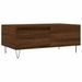 Table basse Chêne marron 90x50x36,5 cm Bois d'ingénierie - Photo n°2