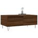 Table basse Chêne marron 90x50x36,5 cm Bois d'ingénierie - Photo n°4