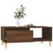 Table basse Chêne marron 90x50x36,5 cm Bois d'ingénierie - Photo n°4