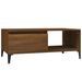 Table basse Chêne marron 90x50x36,5 cm Bois d'ingénierie - Photo n°1