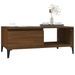 Table basse Chêne marron 90x50x36,5 cm Bois d'ingénierie - Photo n°4