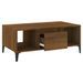 Table basse Chêne marron 90x50x36,5 cm Bois d'ingénierie - Photo n°6