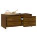 Table basse Chêne marron 90x50x41,5 cm Bois d'ingénierie - Photo n°4