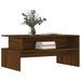 Table basse chêne marron 90x55x42,5 cm bois d'ingénierie - Photo n°3