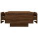 Table basse Chêne marron 90x60x31 cm Bois d'ingénierie - Photo n°8