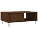 Table basse chêne marron 90x60x35 cm bois d'ingénierie - Photo n°1