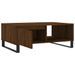 Table basse chêne marron 90x60x35 cm bois d'ingénierie - Photo n°6