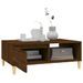 Table basse chêne marron 90x60x35 cm bois d'ingénierie - Photo n°4