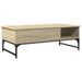 Table basse chêne sonoma 100x50x35cm bois d'ingénierie et métal - Photo n°7