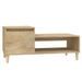 Table basse Chêne sonoma 100x50x45 cm Bois d'ingénierie - Photo n°2