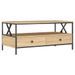 Table basse chêne sonoma 100x51x45 cm bois d'ingénierie - Photo n°2