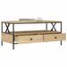 Table basse chêne sonoma 100x51x45 cm bois d'ingénierie - Photo n°4