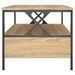 Table basse chêne sonoma 100x51x45 cm bois d'ingénierie - Photo n°7