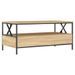 Table basse chêne sonoma 100x51x45 cm bois d'ingénierie - Photo n°8