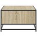 Table basse chêne sonoma 100x57x35cm bois d'ingénierie et métal - Photo n°6