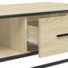 Table basse chêne sonoma 100x57x35cm bois d'ingénierie et métal - Photo n°9