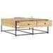 Table basse chêne sonoma 100x99x40 cm bois d'ingénierie - Photo n°4