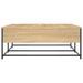 Table basse chêne sonoma 100x99x40 cm bois d'ingénierie - Photo n°7